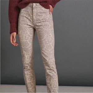 Anthropologie Pilcro Velvet Print Jeans 25